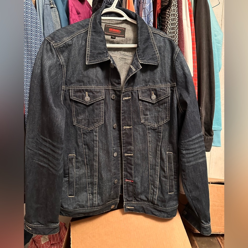 Mens Rock and Roll denim jacket